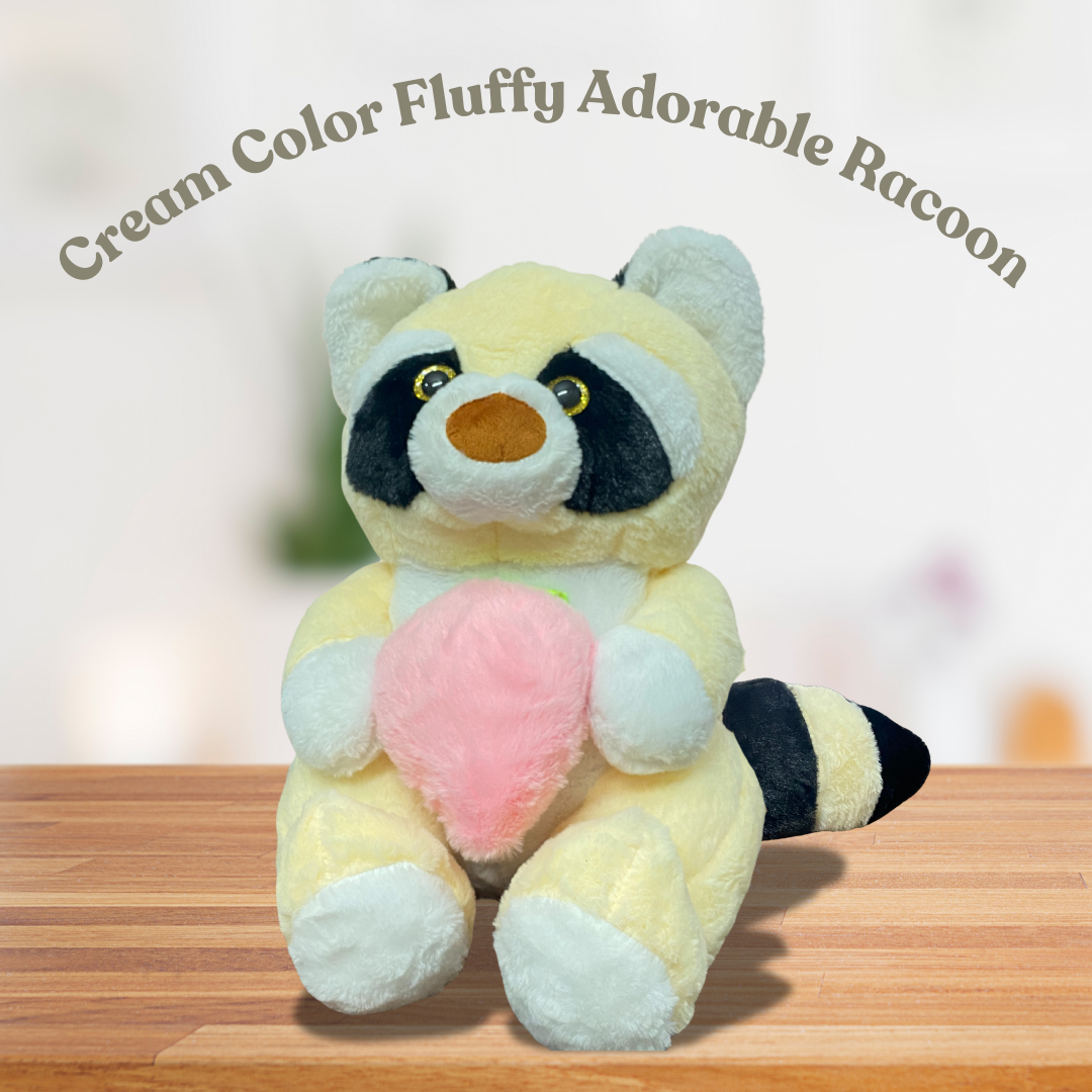 Big Cute and Cuddly Raccoon teddy bear soft toy CuddleNest