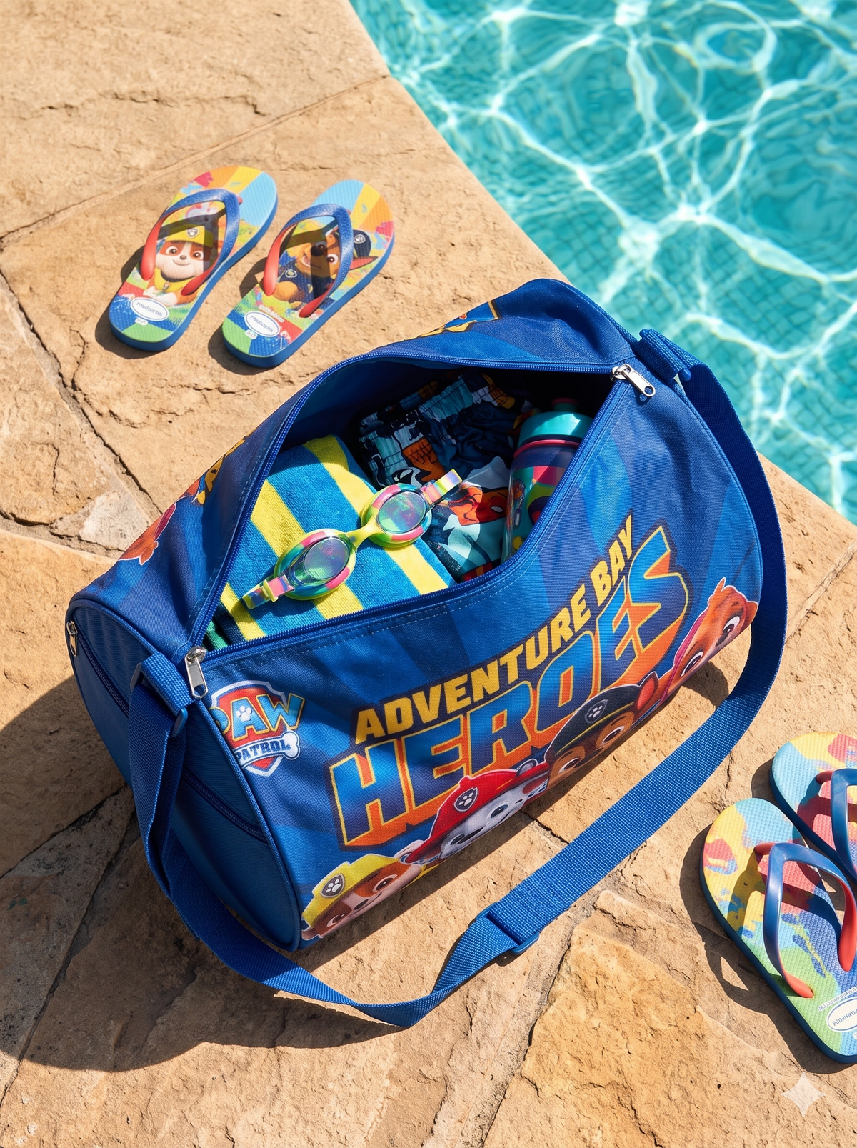 CuddleNest Adventure Bay Heroes Kids Barrel Duffle Bag (30 x 20 x 20 cm)