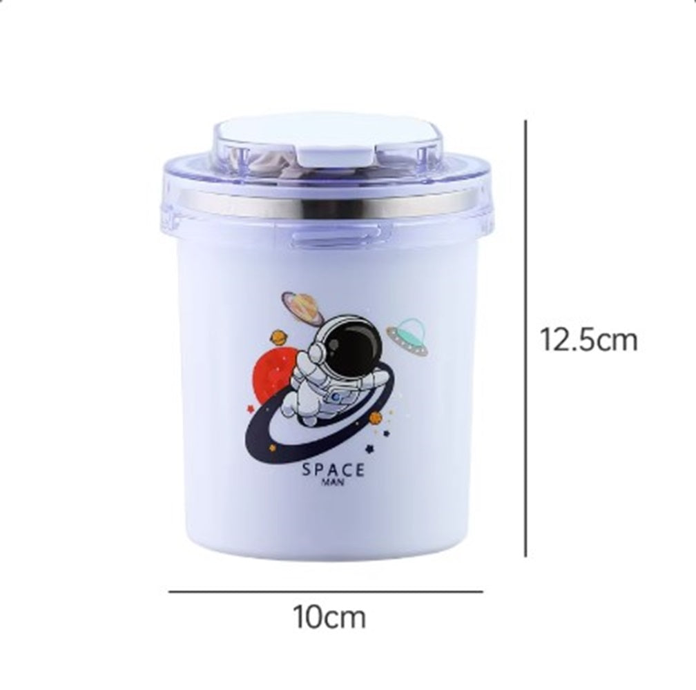 CuddleNest 530ml Stainless Steel Insulated Food Jar | Cartoon Soup Cup for Hot & Cold Meals | Kids School Tiffin | Travel Lunch Container