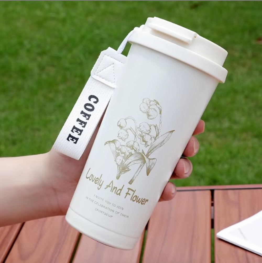 CuddleNest Stainless Steel Coffee Mug 500 ml | Double Wall Vacuum Insulated Travel Cup with Leakproof Lid for Office, Gym & Outdoor Use