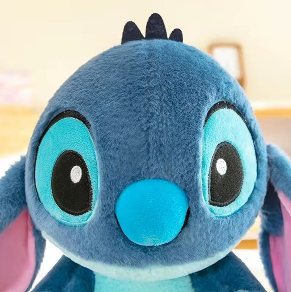 Cuddlenest Stitch Plush Soft Toy |Cuddly Character Doll with Large Eyes & Pink Ears | Gift - 30 cm (Blue)
