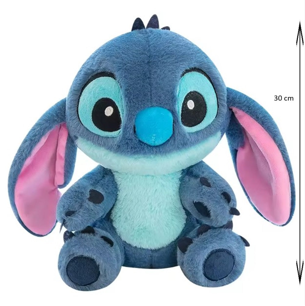 Cuddlenest Stitch Plush Soft Toy |Cuddly Character Doll with Large Eyes & Pink Ears | Gift - 30 cm (Blue)