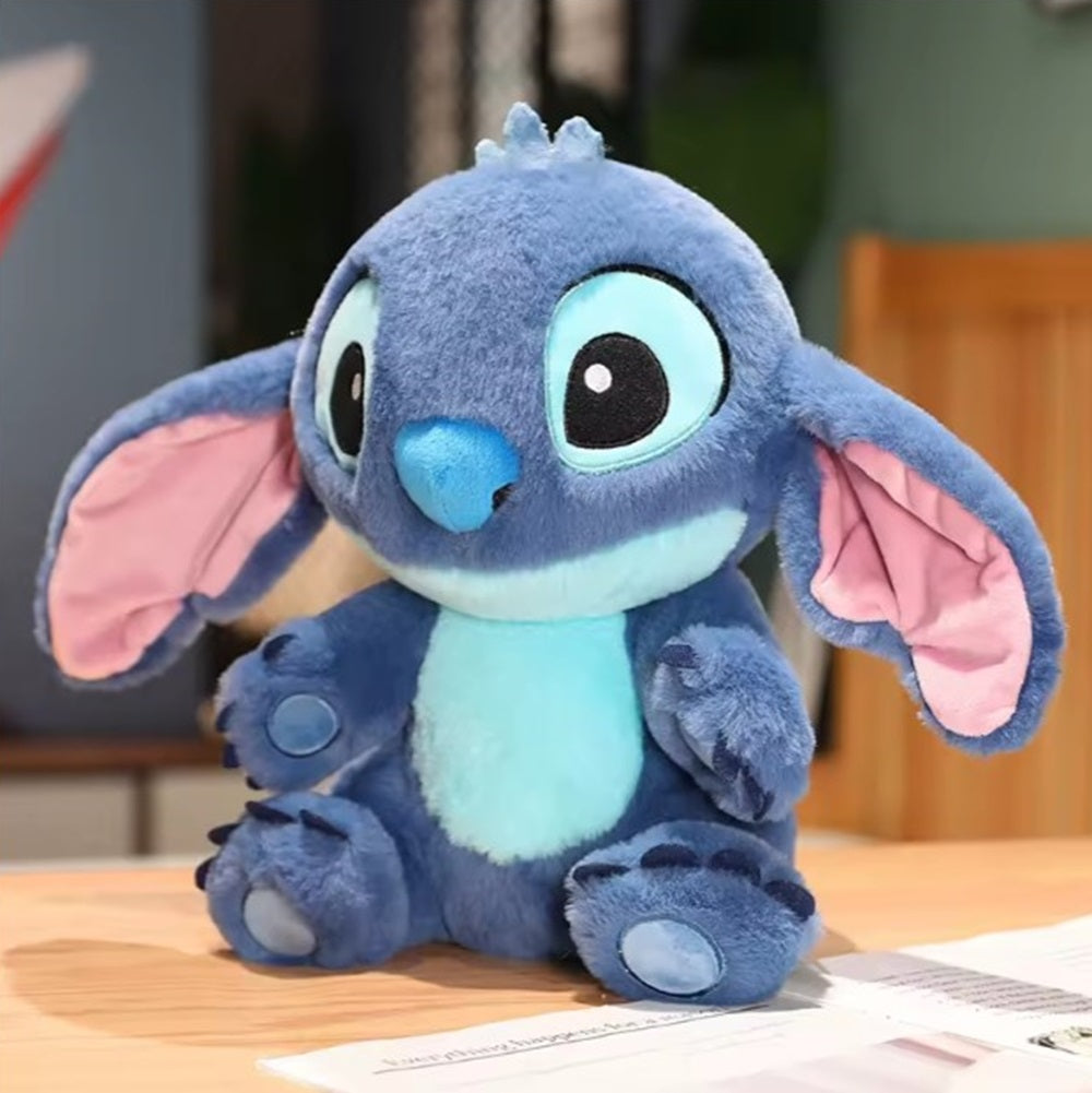 Cuddlenest Stitch Plush Soft Toy |Cuddly Character Doll with Large Eyes & Pink Ears | Gift - 30 cm (Blue)