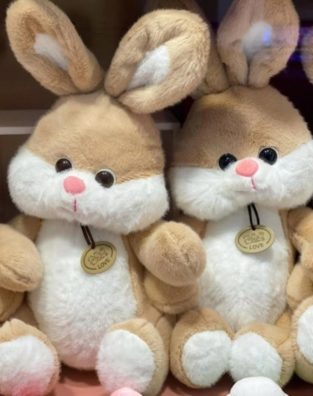 CuddleNest Plush Bunny Soft Toy | 40cm Stuffed Animal | Beige & White Cuddly Rabbit Teddy for Kids, Baby Girls & Gifting