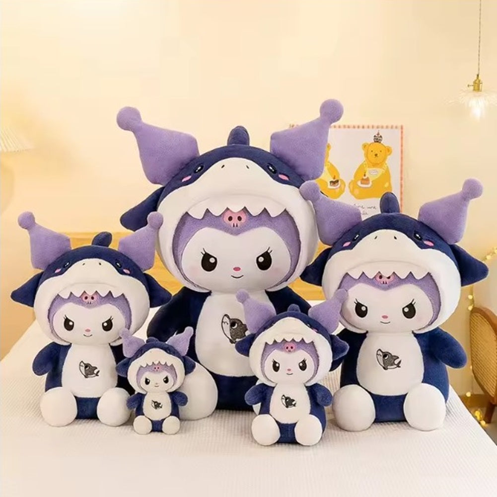 Kawaii Shark Bunny Plush Toy – Huggable Stuffed Animal Doll for Cuddles, Home Décor Ultra Soft Bunny Plushie for Kids, Baby Girls, Toddlers & Collectors (40 cm) (Pink)