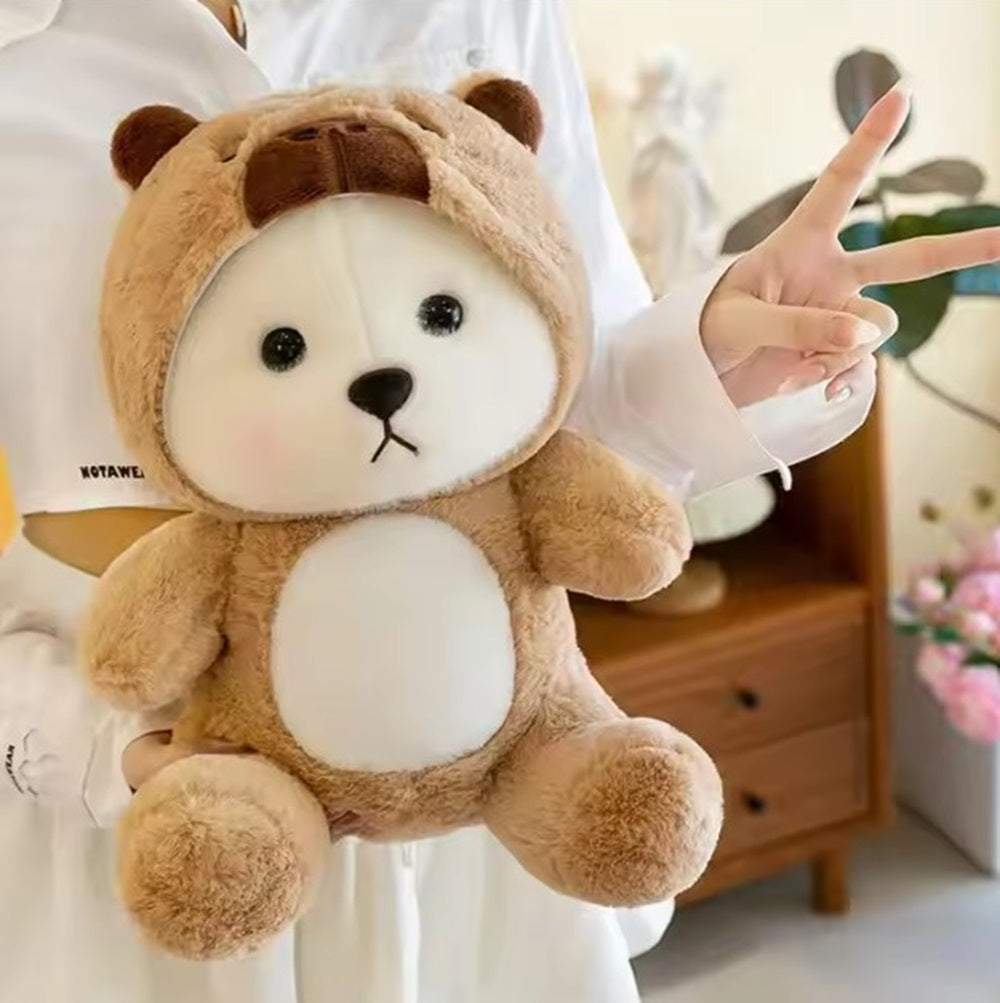 Side View of Cute Brown Teddy Bear ā Plush Toy for Gifting