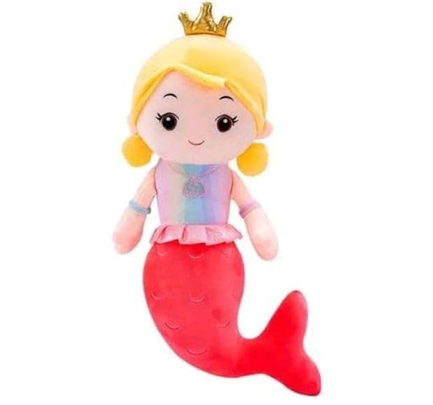 Soft and cuddly mermaid stuffed doll for girls