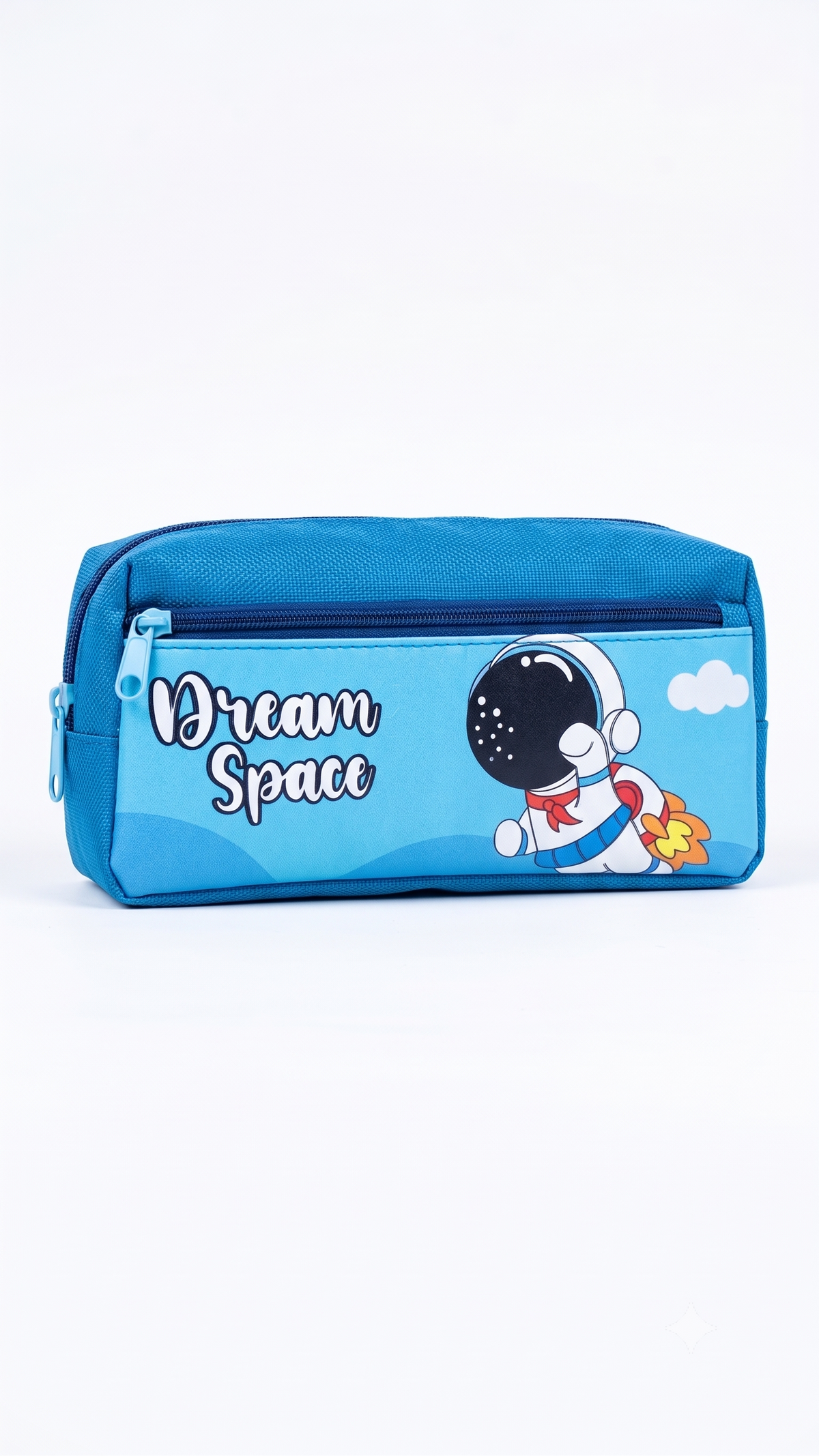 Dream Space Astronaut Large Capacity Pencil Case – Multi-Compartment Canvas Pouch for Boys & Girls