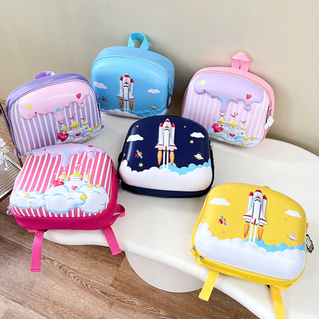 CuddleNest Castle Kids’ Hardshell Backpack – Durable, Cute & Perfect for Toddlers!