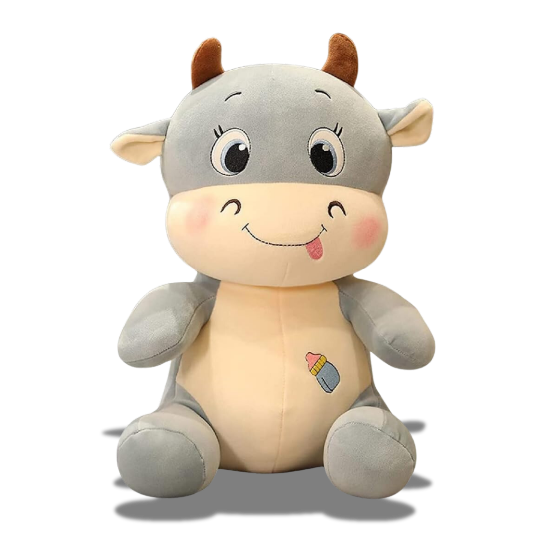 Adorable and Durable 30 cm Siting Cow Plush Toy