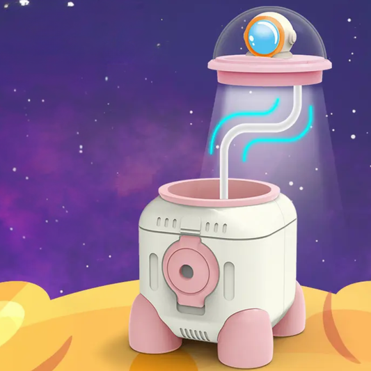 Cute Astronaut LED Desk Lamp – Flexible Gooseneck, USB Rechargeable & Pencil Sharpener