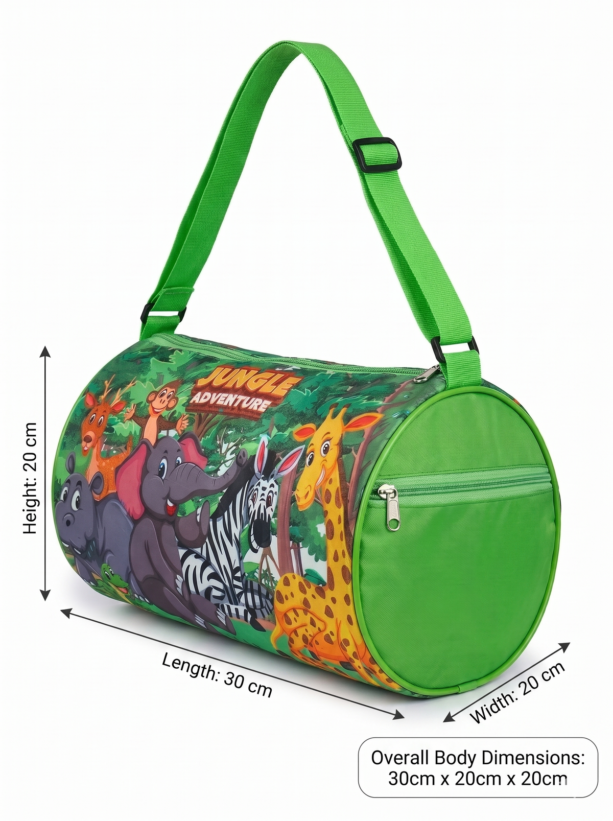 CuddleNest Adventure Safari Kids Barrel Duffle Bag (30 x 20 x 20 cm)