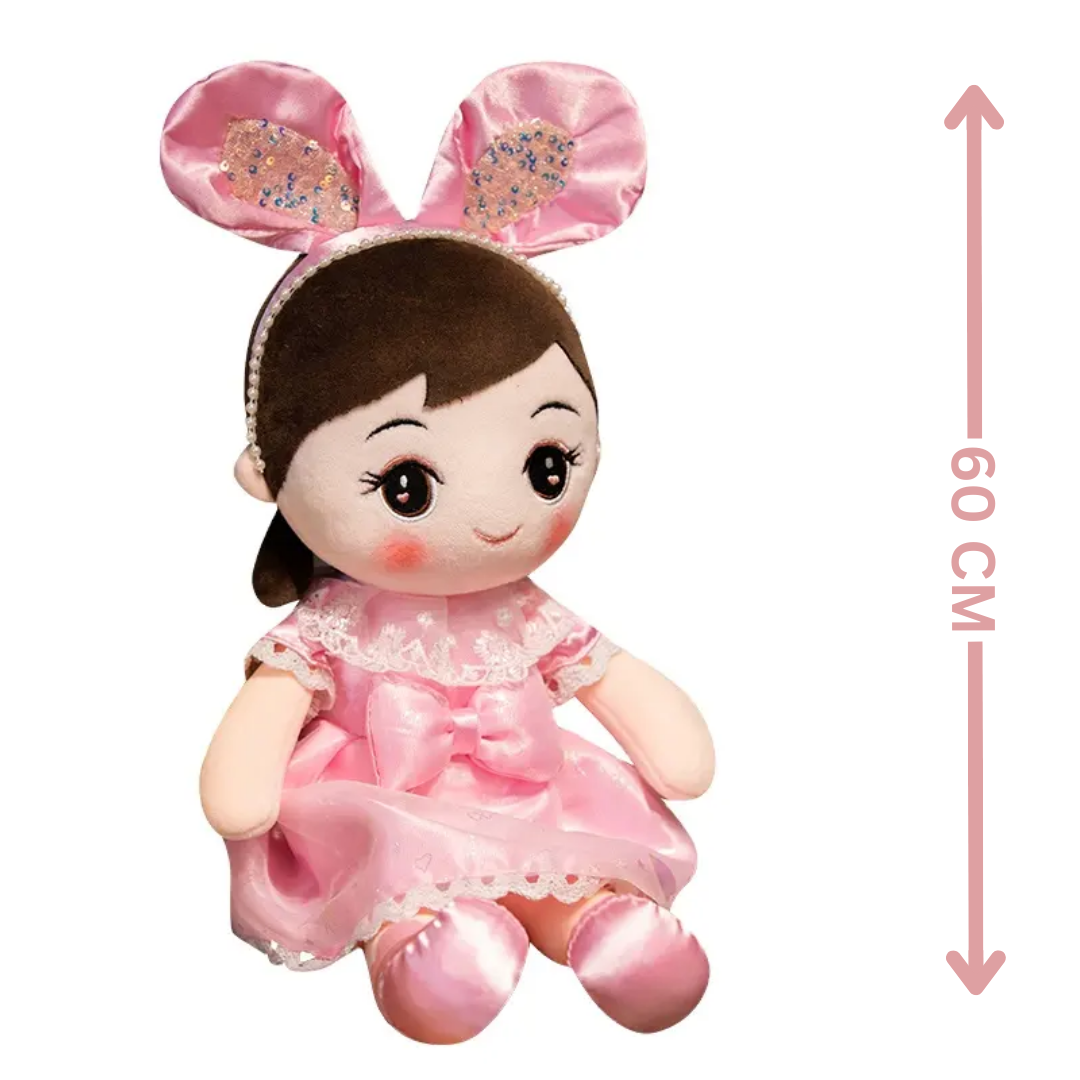 Adorable Stuffed Doll with Twinkling Ears for All Ages | 60Cm