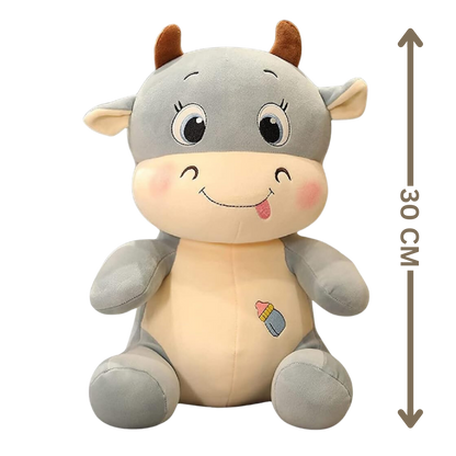 Adorable and Durable 30 cm Siting Cow Plush Toy