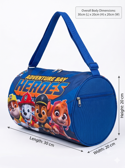 CuddleNest Adventure Bay Heroes Kids Barrel Duffle Bag (30 x 20 x 20 cm)