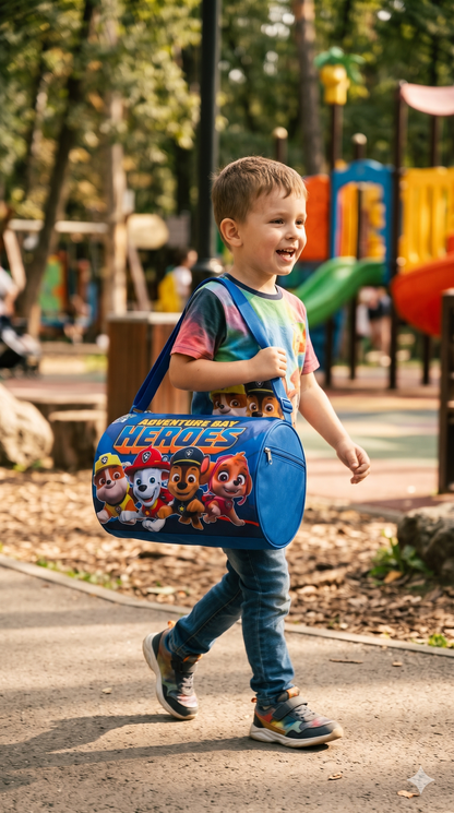 CuddleNest Adventure Bay Heroes Kids Barrel Duffle Bag (30 x 20 x 20 cm)