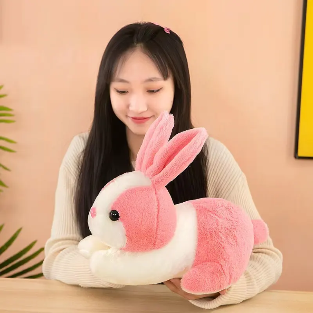 Cute Rabbit Soft Toy, Furry Stuffed Animal, Extra Soft, Perfect for Kids - 32 cm