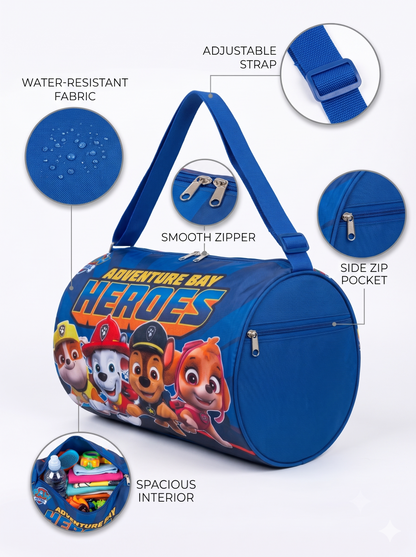 CuddleNest Adventure Bay Heroes Kids Barrel Duffle Bag (30 x 20 x 20 cm)