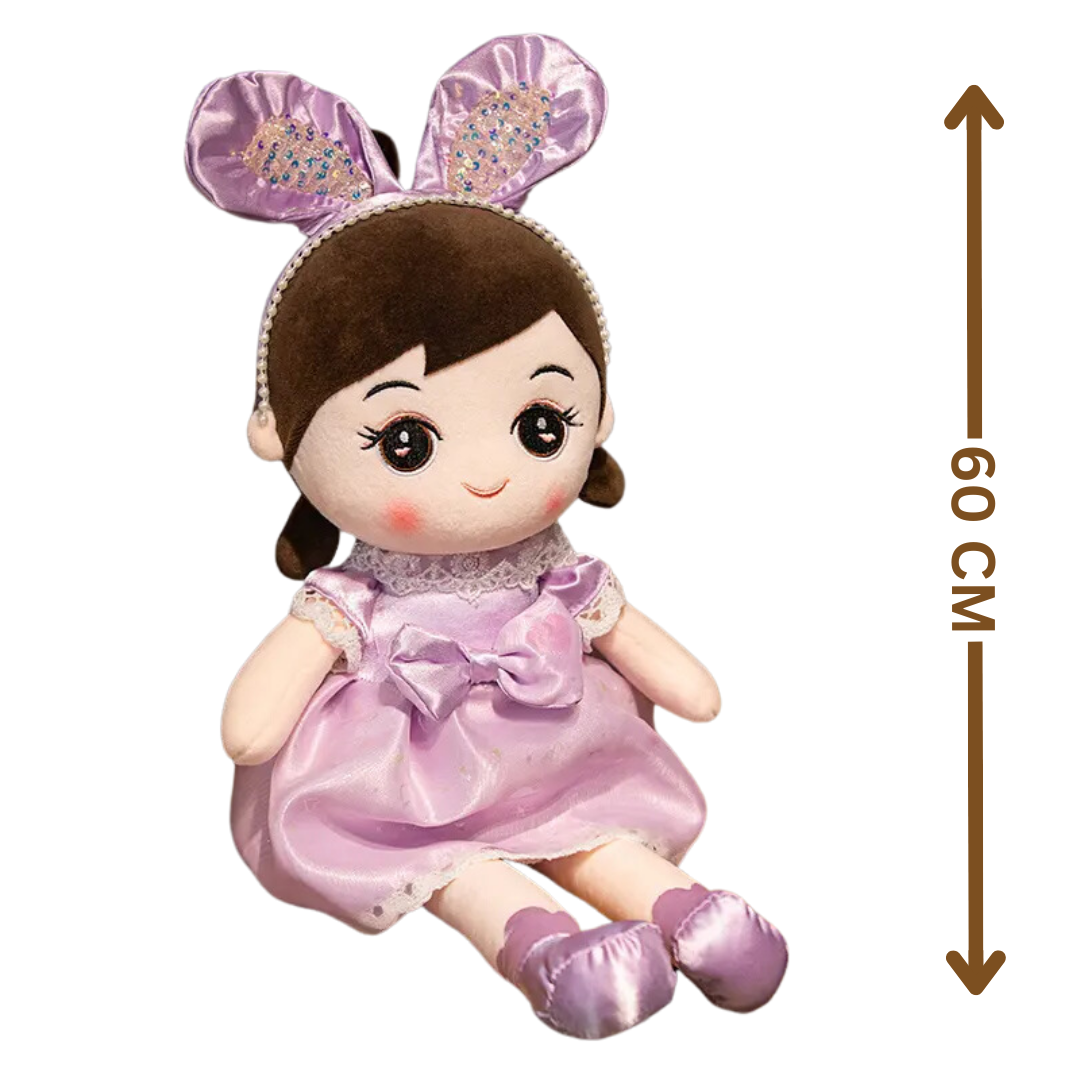 Adorable Stuffed Doll with Twinkling Ears for All Ages | 60Cm