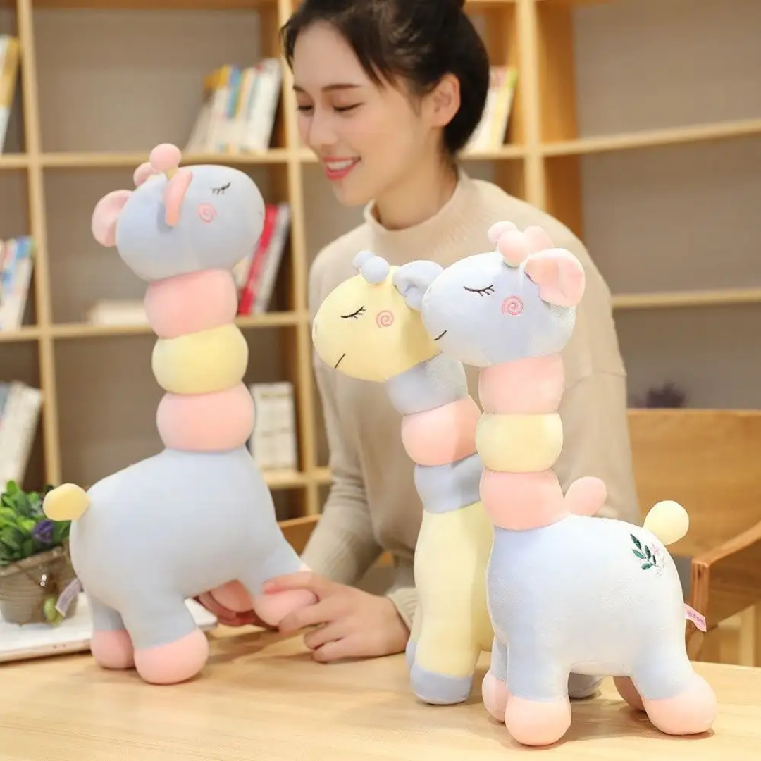 Soft Plush Giraffe Toy in Pastel color – Perfect Adorable Gift for Babies and Kids