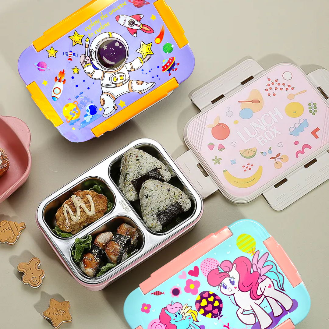 Kids Unicorn Printed Bento Lunch Box