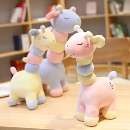 Soft Plush Giraffe Toy in Pastel color – Perfect Adorable Gift for Babies and Kids
