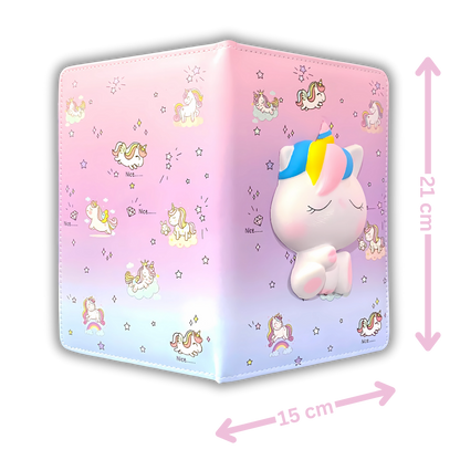 Squishy "Unicorn" Diary for kids | Journal for School kids | 100 pages