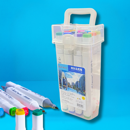 Premium Color Set  12 PC | Dual Tip Art Maker | Broad and Point | Premium quality for Kids
