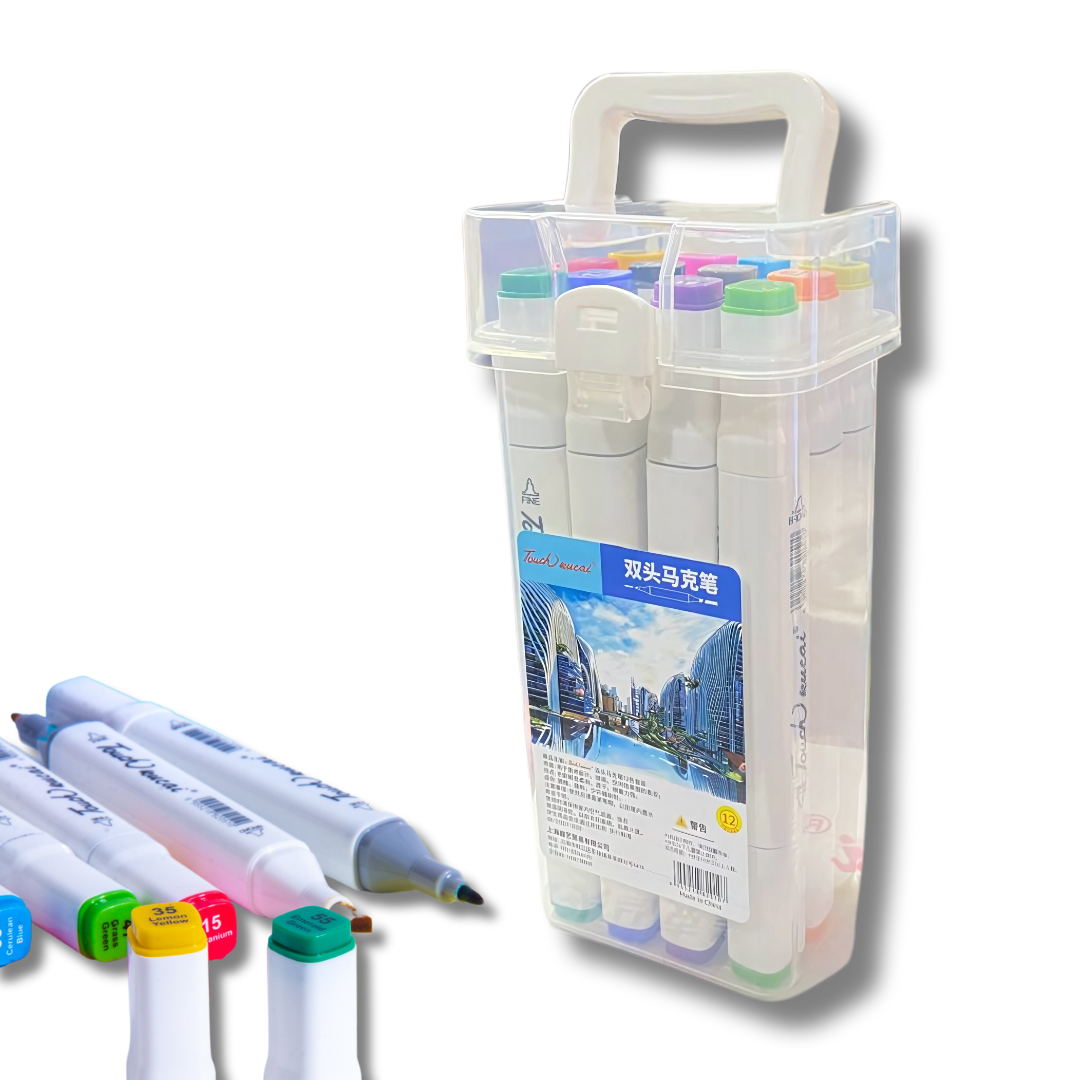 Premium Color Set  12 PC | Dual Tip Art Maker | Broad and Point | Premium quality for Kids