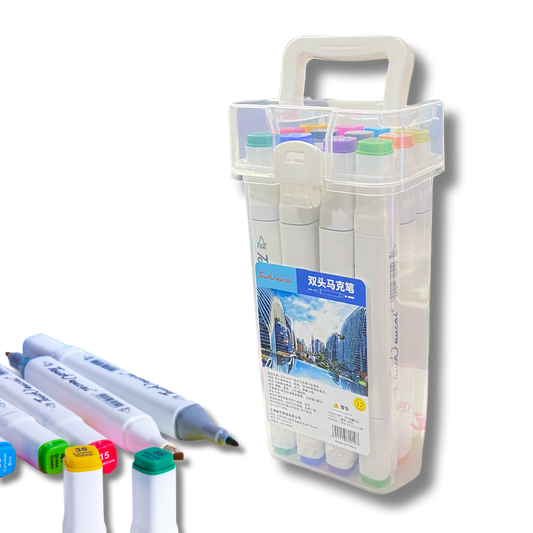 Premium Color Set  12 PC | Dual Tip Art Maker | Broad and Point | Premium quality for Kids
