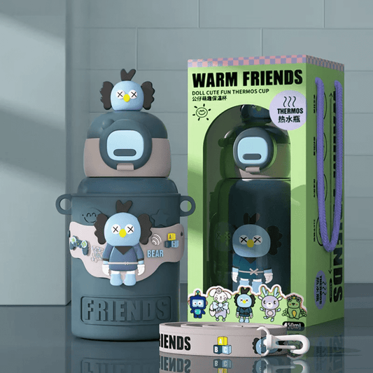 CuddleNest Bear Water Bottle – Leak-Proof, Fun & Perfect for Kids’ Hydration!