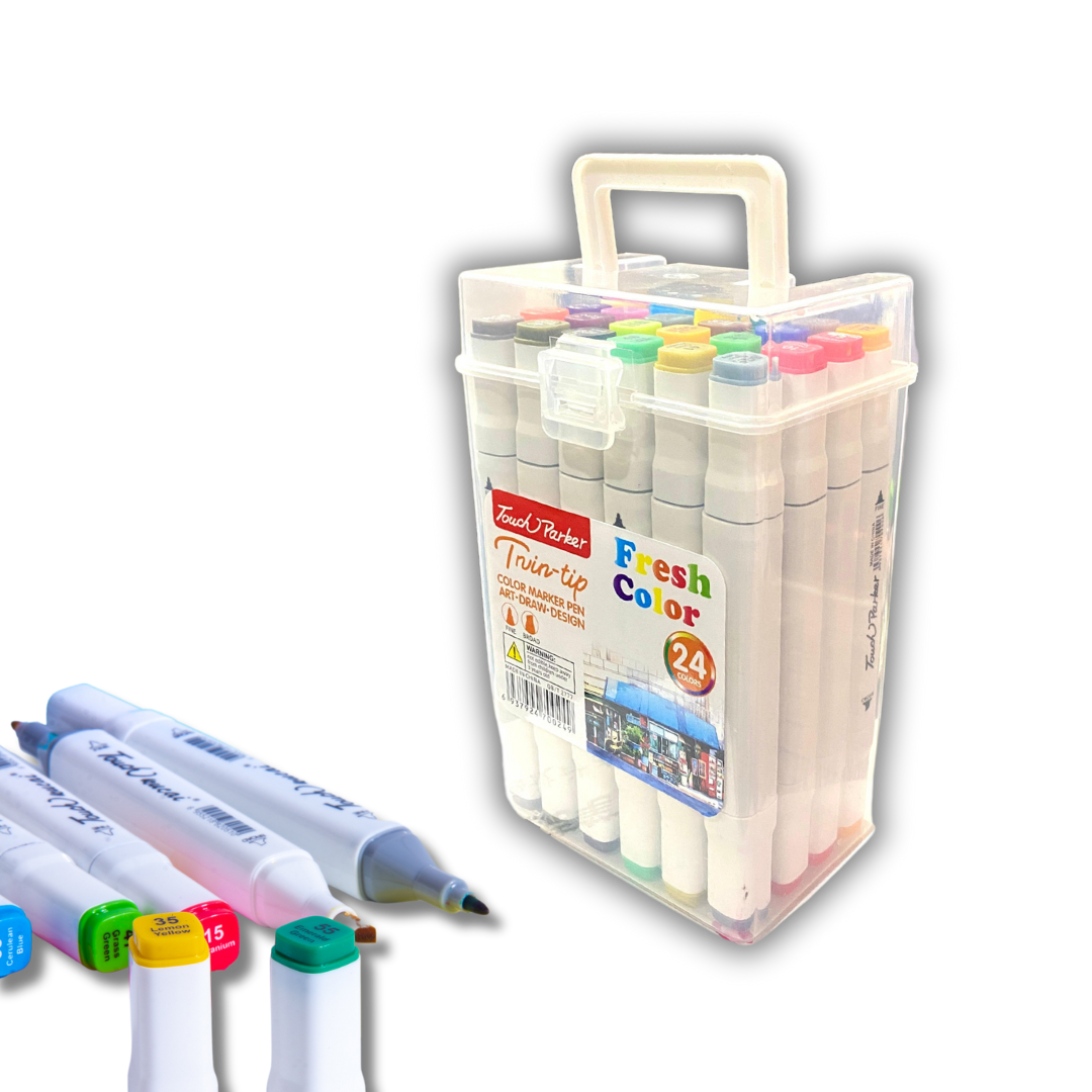 Premium Color Set  24 PC | Dual Tip Art Maker | Broad and Point | Premium quality for Kids