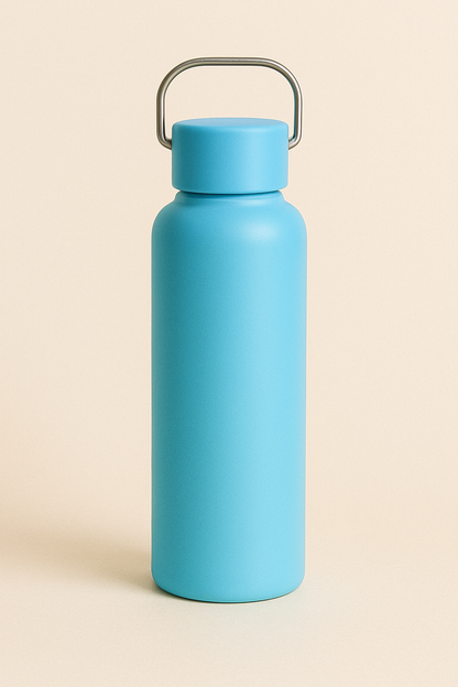 CuddleNest Eco Stainless Steel Water Bottle | 680ml Leak-Proof Bottle with Bamboo Top | Lightweight Reusable Bottle for Travel, Gym & Daily Hydration