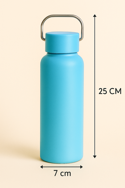 CuddleNest Eco Stainless Steel Water Bottle | 680ml Leak-Proof Bottle with Bamboo Top | Lightweight Reusable Bottle for Travel, Gym & Daily Hydration