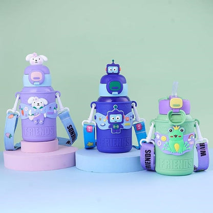 Durable and leakproof kids water bottle with cute rabbit design