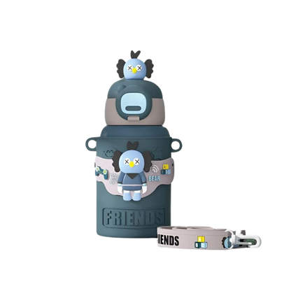 Durable insulated water bottle for school and play