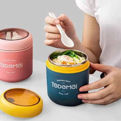 Hot & Fresh Meals On-the-Go – Stylish Stainless Steel Lunch Cup