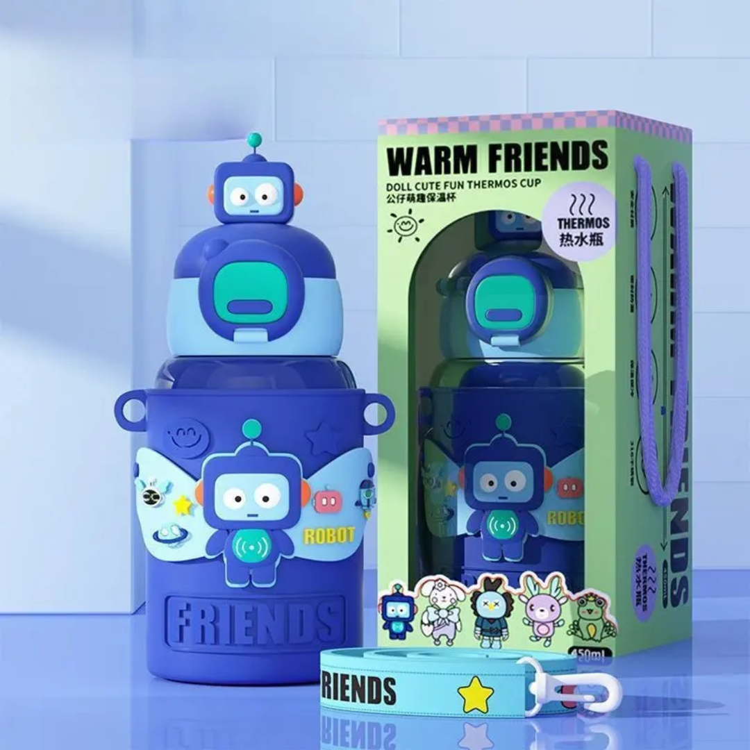 Leak-proof insulated water bottle for school kids