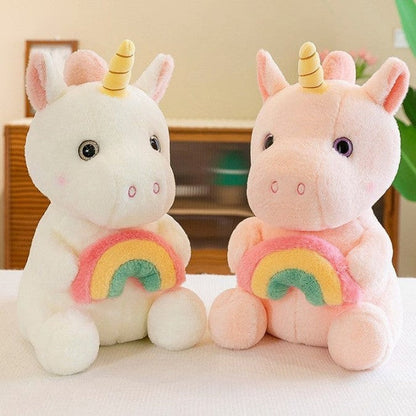 Adorable Rainbow Unicorn Plushie