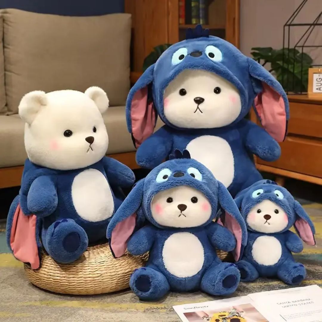 Removable cap bear teddy