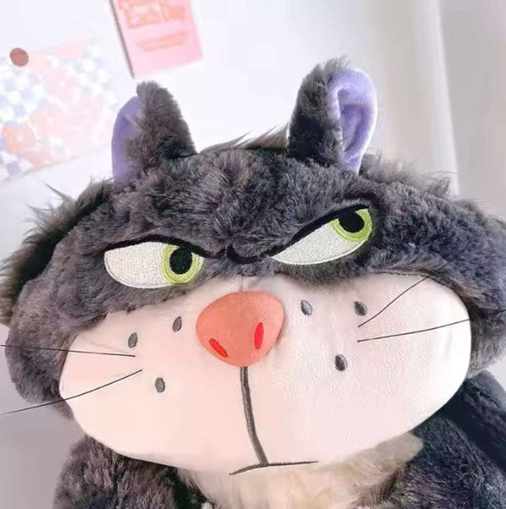 CuddleNest Angry Cat Plush Toy – 28cm Soft Cartoon Animal for Kids & Gifting | Stuffed Lucifer Cat Toy for Boys & Girls