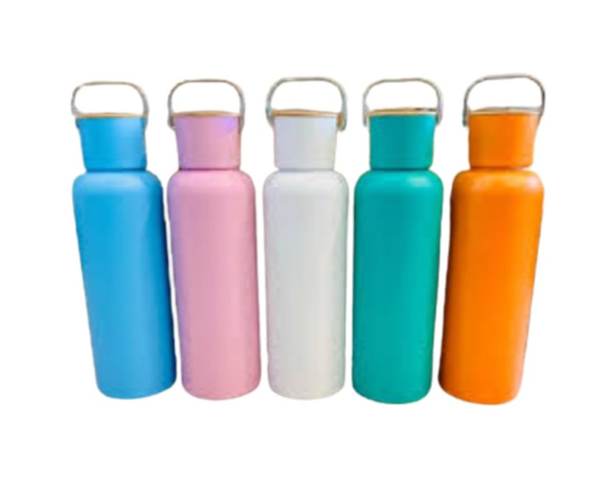 CuddleNest Eco Stainless Steel Water Bottle | 680ml Leak-Proof Bottle with Bamboo Top | Lightweight Reusable Bottle for Travel, Gym & Daily Hydration