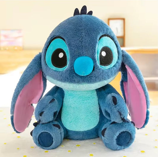 Cuddlenest Stitch Plush Soft Toy |Cuddly Character Doll with Large Eyes & Pink Ears | Gift - 30 cm  (Blue)