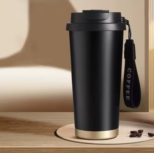 CuddleNest Stainless Steel Coffee Mug 500 ml | Double Wall Vacuum Insulated Travel Cup with Leakproof Lid for Office, Gym & Outdoor Use