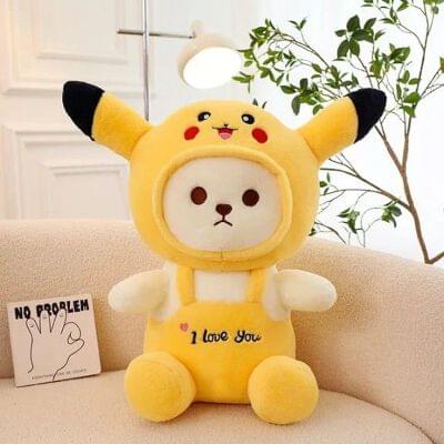 Teddy Bear with Cap - 'I Love You' Plush Toy for Kids