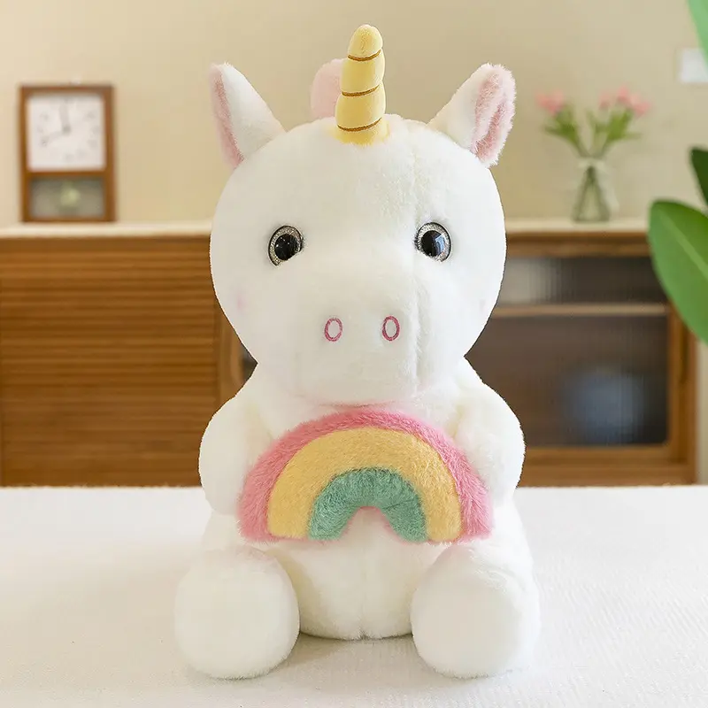 CuddleNest Rainbow Unicorn Soft Toy 30 cm Plush Unicorn for Kids Adults for Boys Girls All Ages Stuffed Unicorn Toy