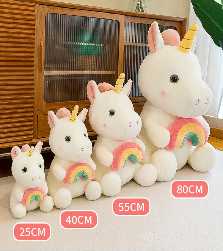 Adorable Rainbow Unicorn Plushie