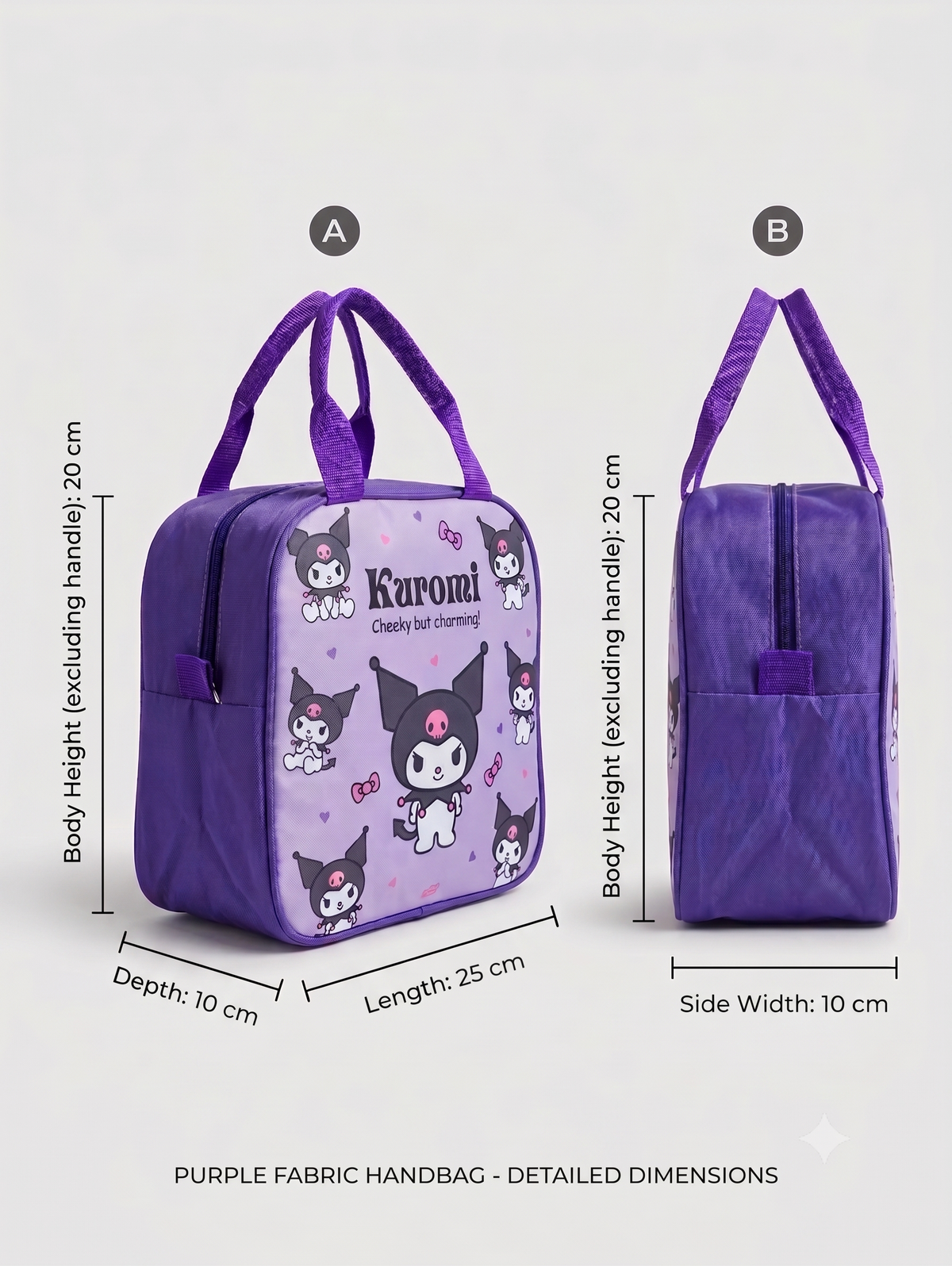 CuddleNest Kids Insulated Lunch Bag – Thermal Tiffin Bag with Back Zipper Pocket (5L Capacity) | Astronaut, Unicorn, Kuromi & Mermaid Prints
